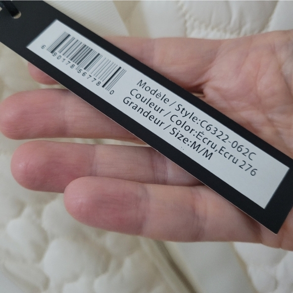 NWT CHARLIE B Quilted Puffer Vest Hearts Ecru Cream White Hood Small Medium - Picture 4 of 7